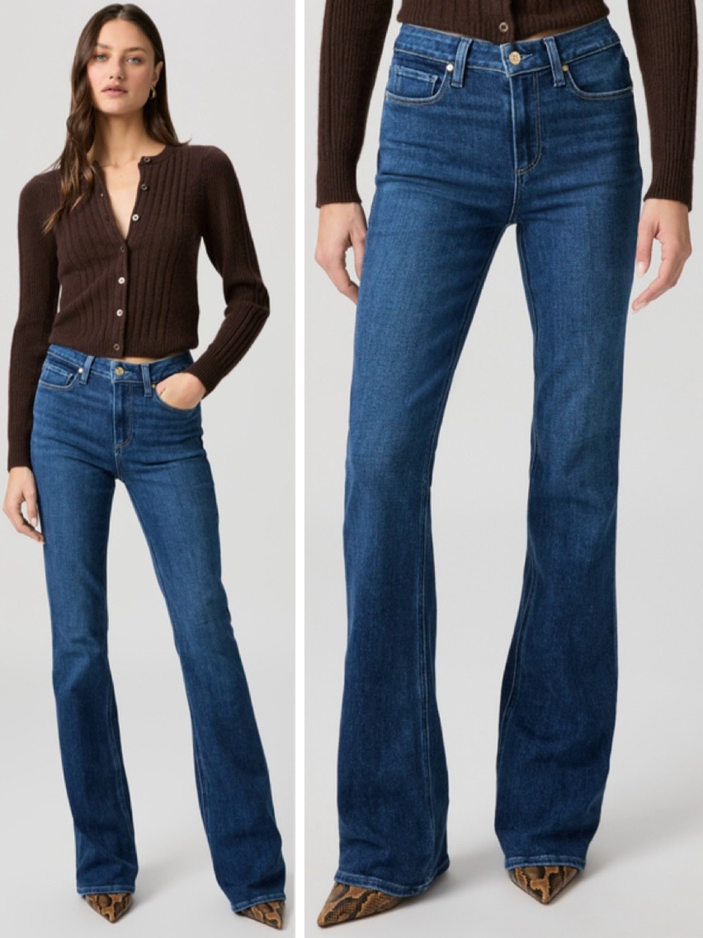 PAIGE High Rise Laurel Canyon Bootcut Jean in Aerial Sz. 24